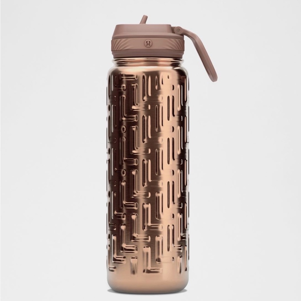 Lululemon Athletica Copper Water Bottle 24oz  Rose Gold Cacao stainless steel